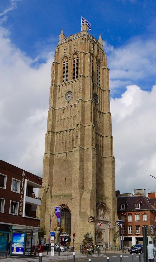 France, Dunkerque, le beffroi, ancienne tour de l'église primitive Saint-Éloi, date de 1450