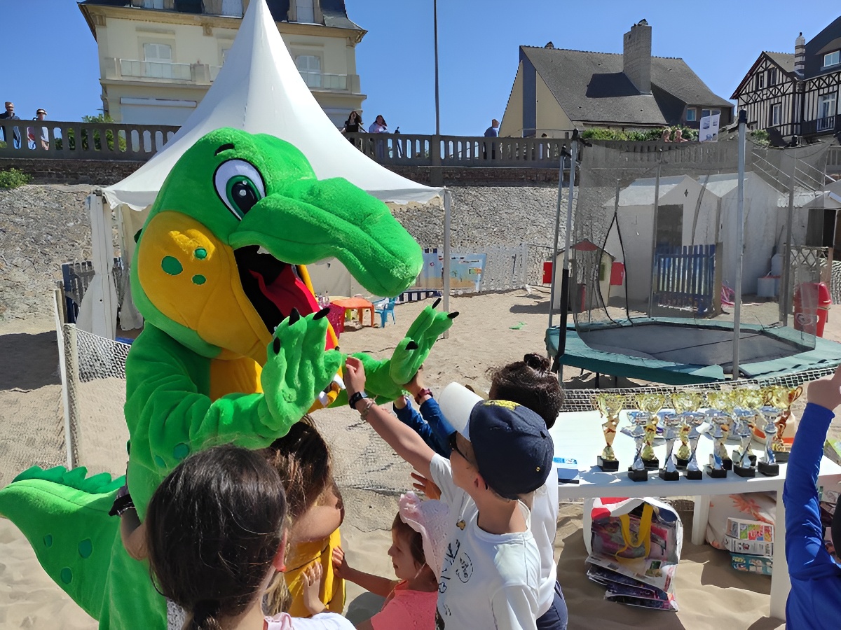 Croco Club CabourgLa mascotte du Croco club ("Dundee")