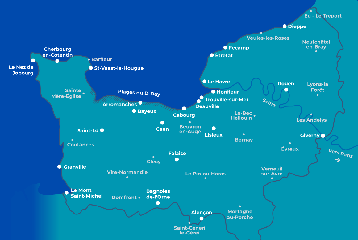 Carte de Normandie