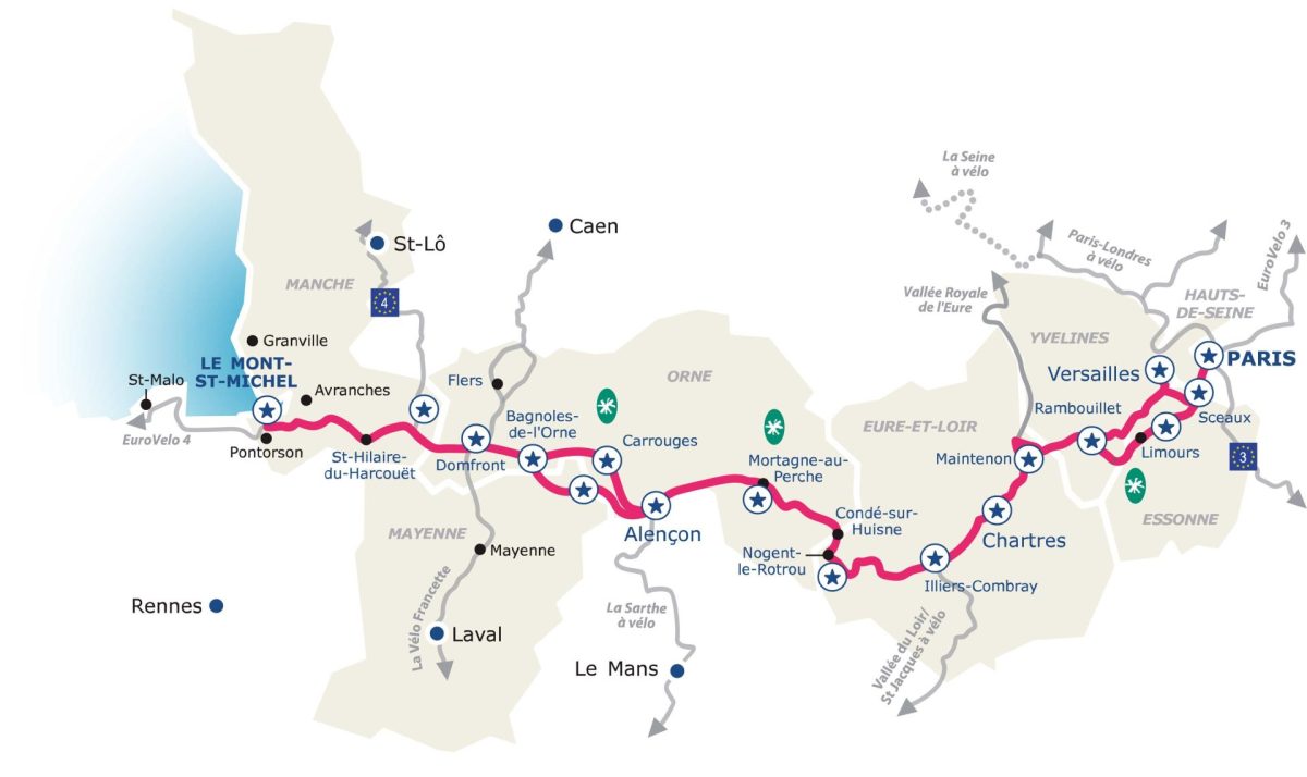Carte parcours Veloscenie