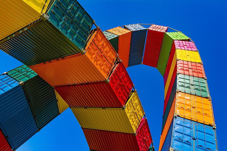 Catène de containers - Le_Havre