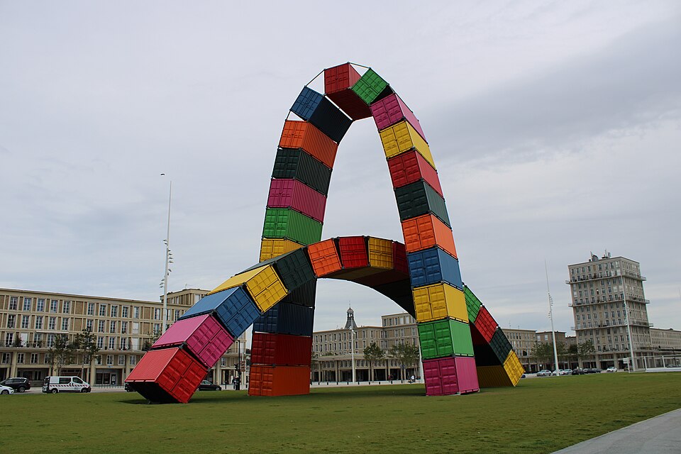 Catène de containers - Le_Havre