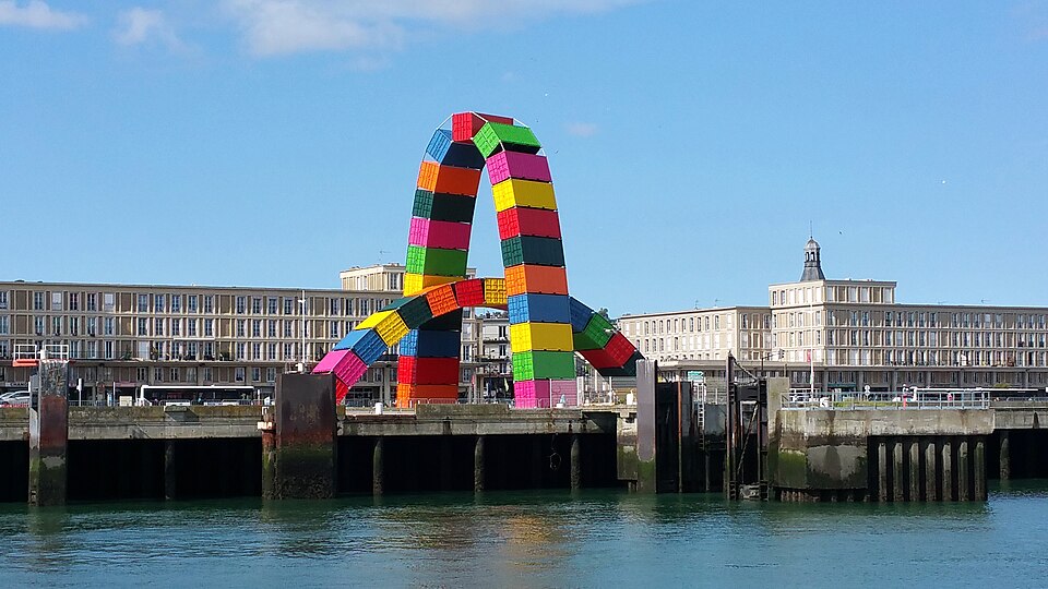 Catène de containers - Le_Havre