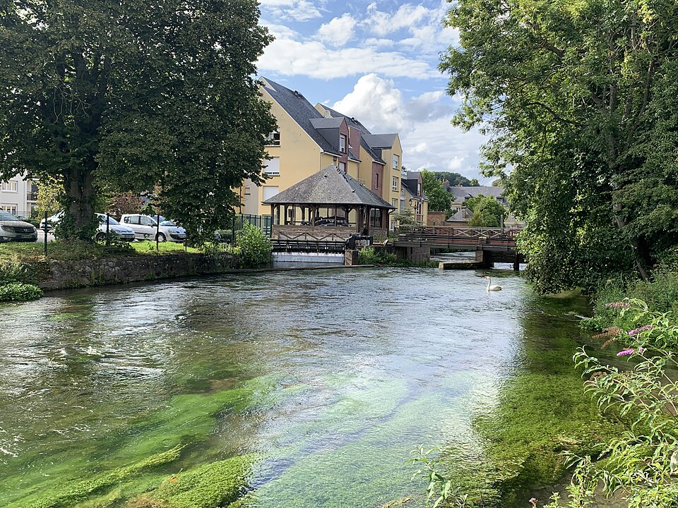 Durdent et de la filature Pantin vues du chemin des poètes à Cany-Barville