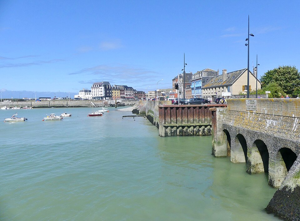 Estuaire du Tréport à marée haute