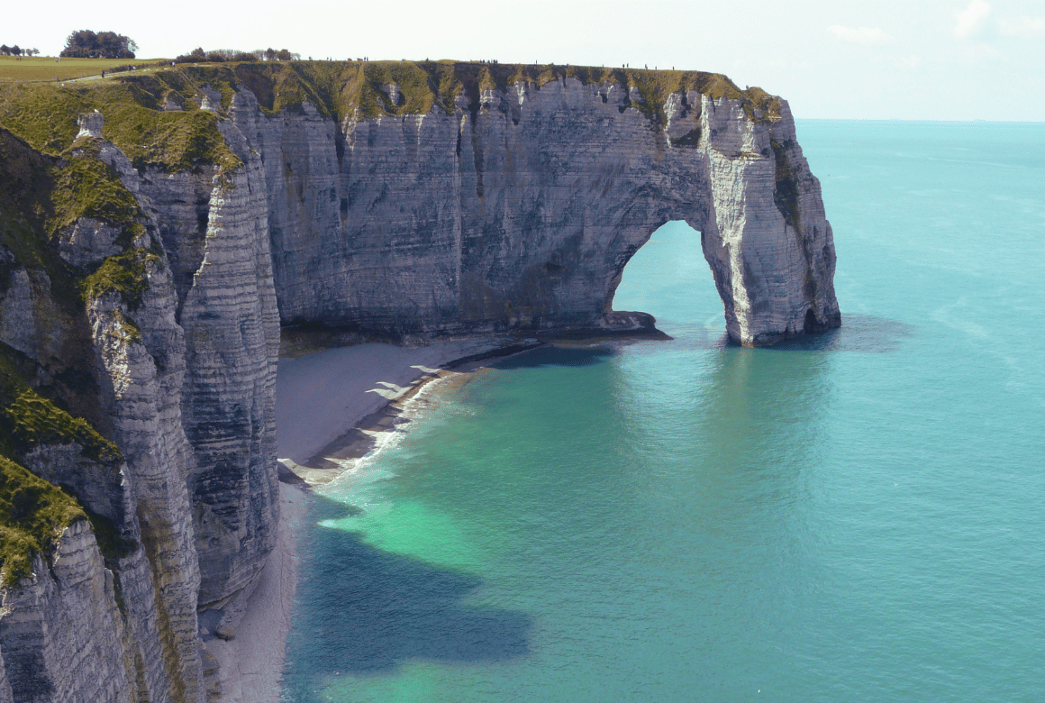 Vue des falaises Etretat