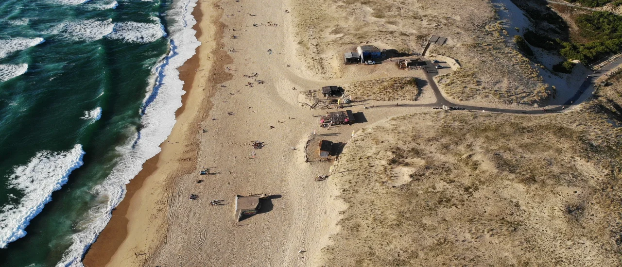 Seignosse - Vue aérienne de la Plage des Casernes