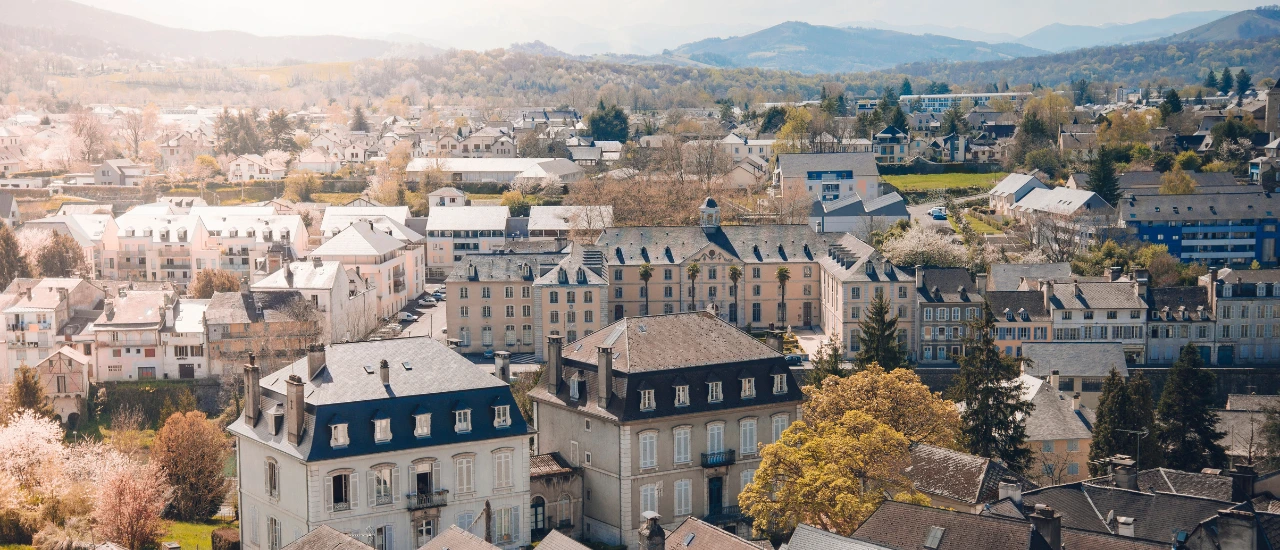 Oloron-Sainte-Marie - Vue aérienne
