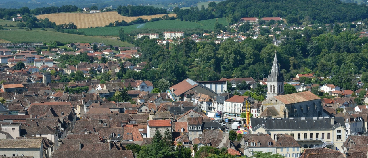 Orthez - Vue aérienne