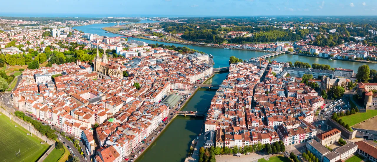 Bayonne - Vue aérienne