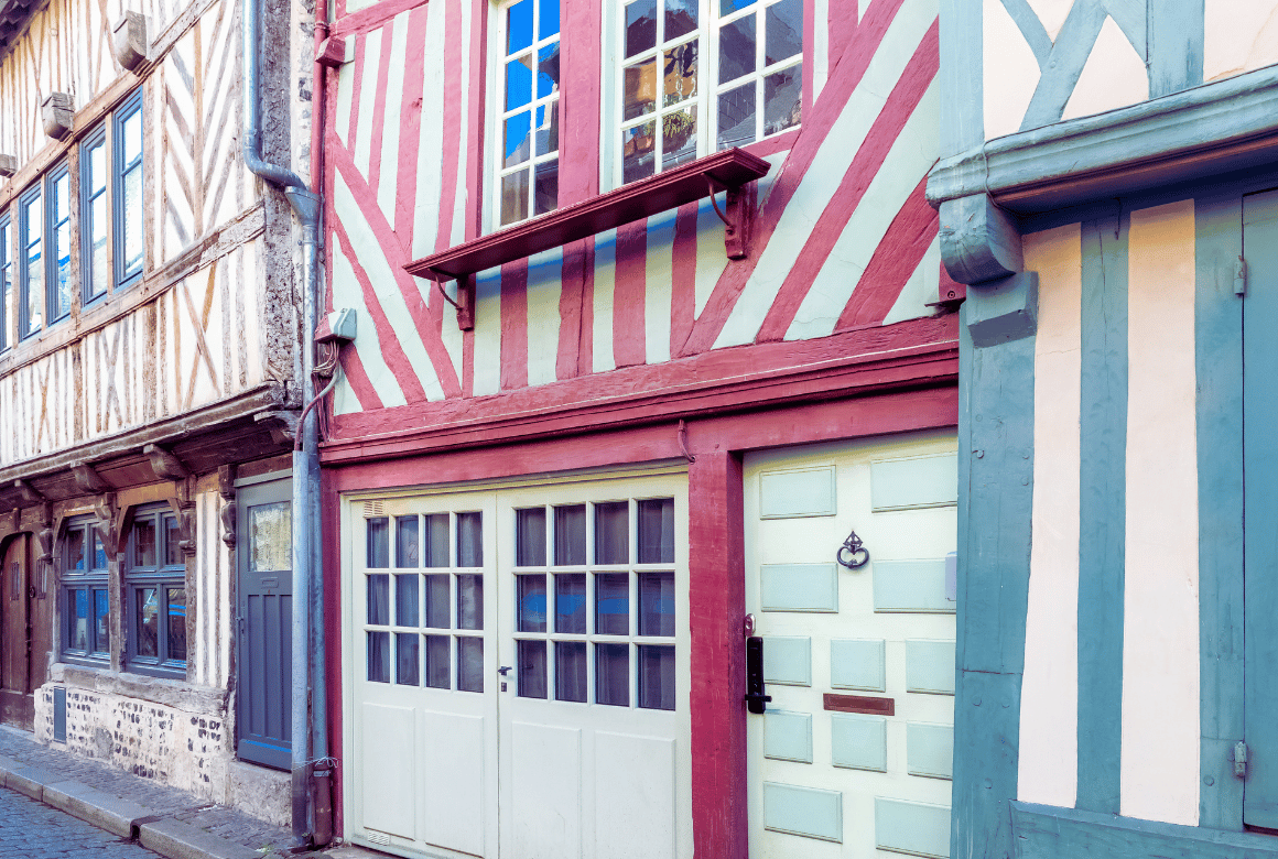 Maisons dans une ruelle Honfleur