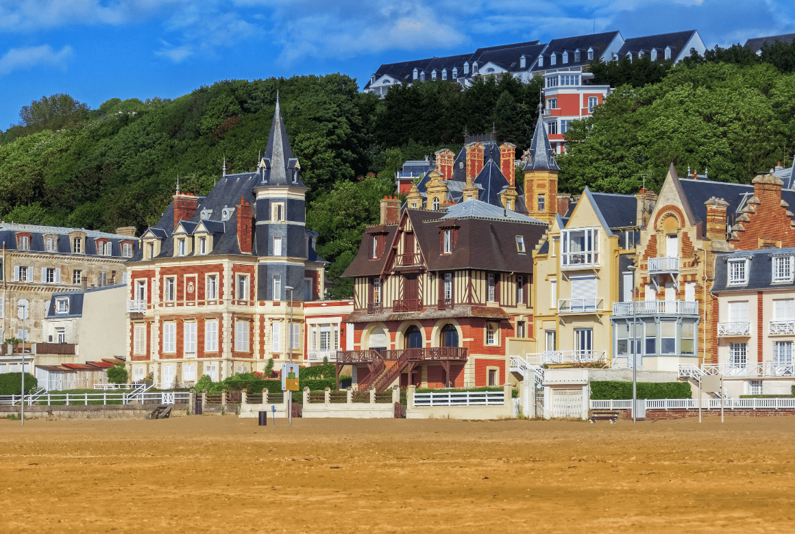 Plage et maisons de Trouville-sur-Mer