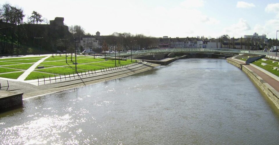 Plage verte et bords de la Vire de saint_lo