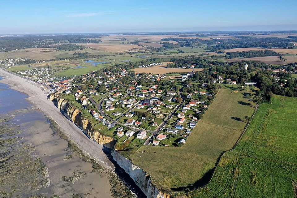 Vue aerienne de Quiberville,_Normandy,_France