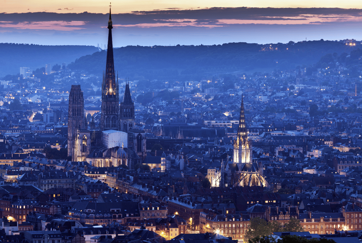Rouen de nuit
