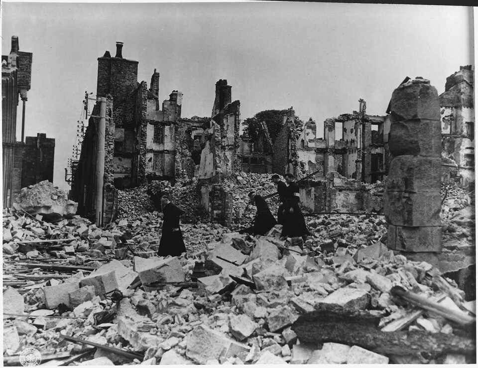 Seconde Guerre mondiale, Europe, Coutances, France