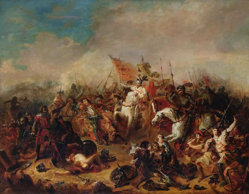 tableau La Bataille d’Hastings (Hippolyte Debon)