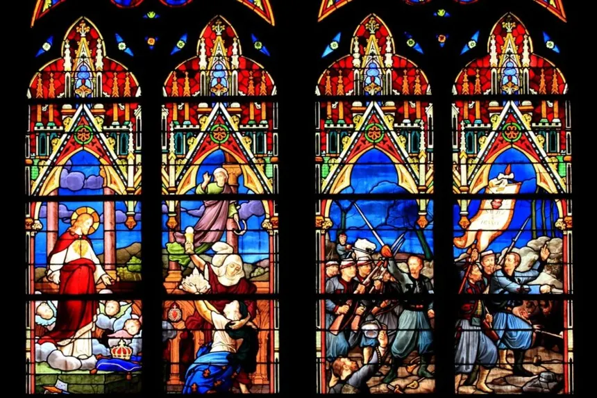 Vitraux Eglise Saint-Vaast de Saint-Vaast-la-Hougue