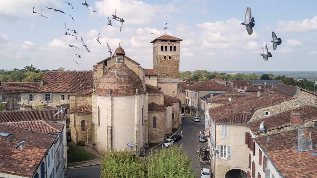 Paul Meyranx2020_ST SEVER_Abbatiale-vue-du-ciel