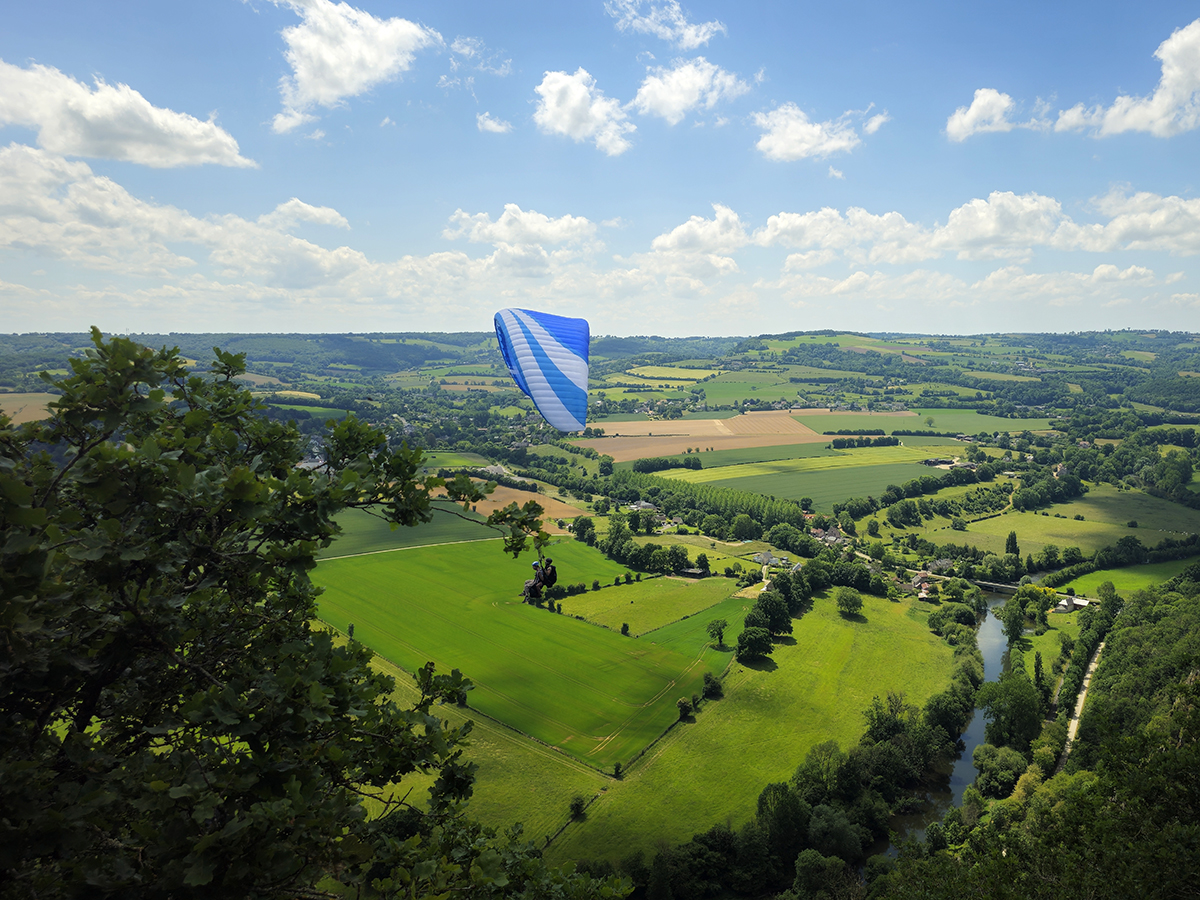 Plaine Altitudebiplace parapente vallée de clécy saint omer