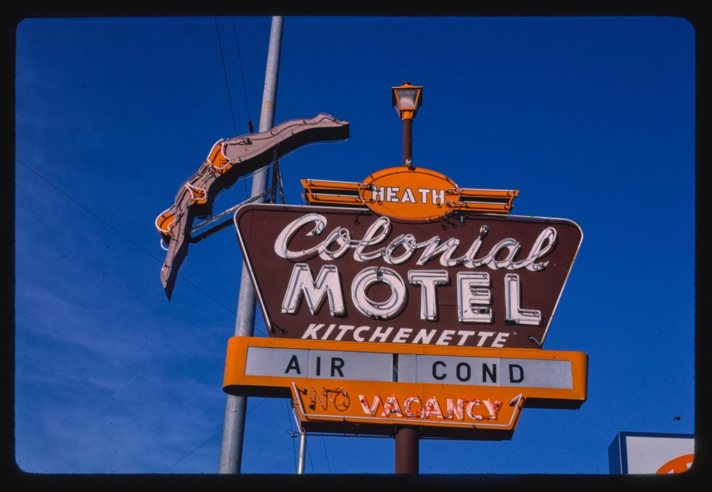 Colonial Motel sign, St. George