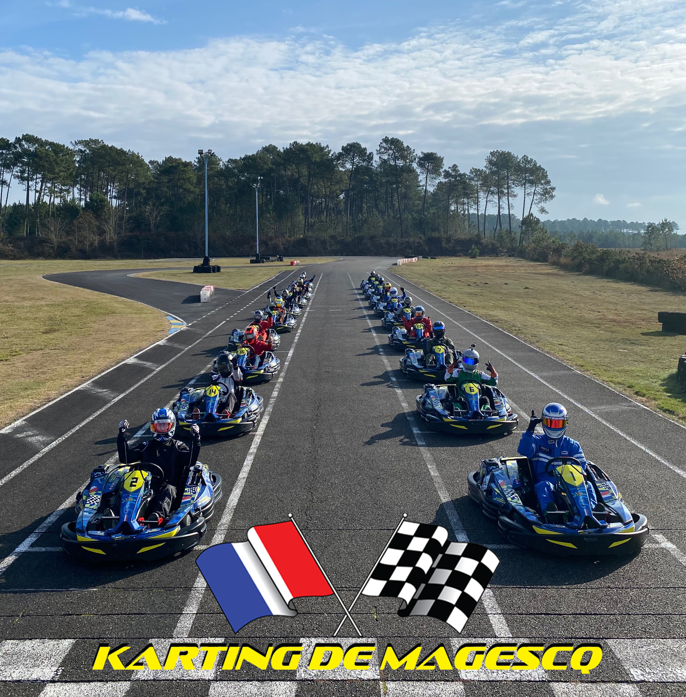 karting de MagescqDépart Course_Karting Magescq_OTILAS