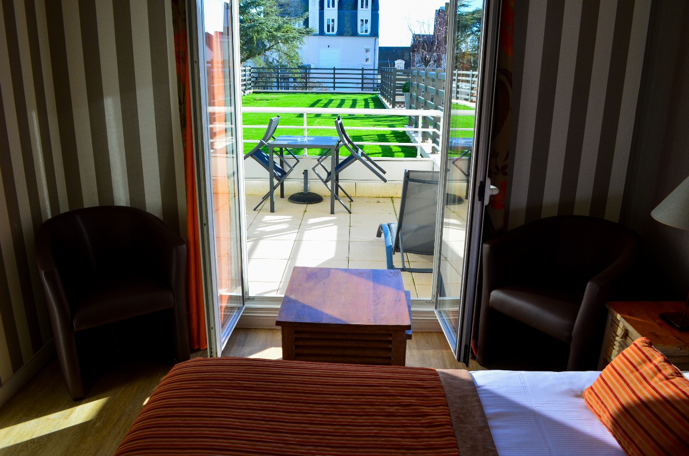 © Xavier HenaultHotel Almoria Deauville - Chambre Terrasse- XH00021