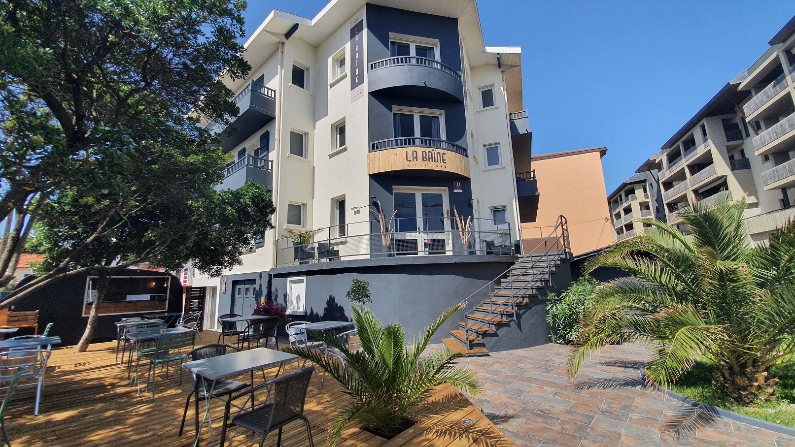 copyright la bainehotel la baine Capbreton - façade web