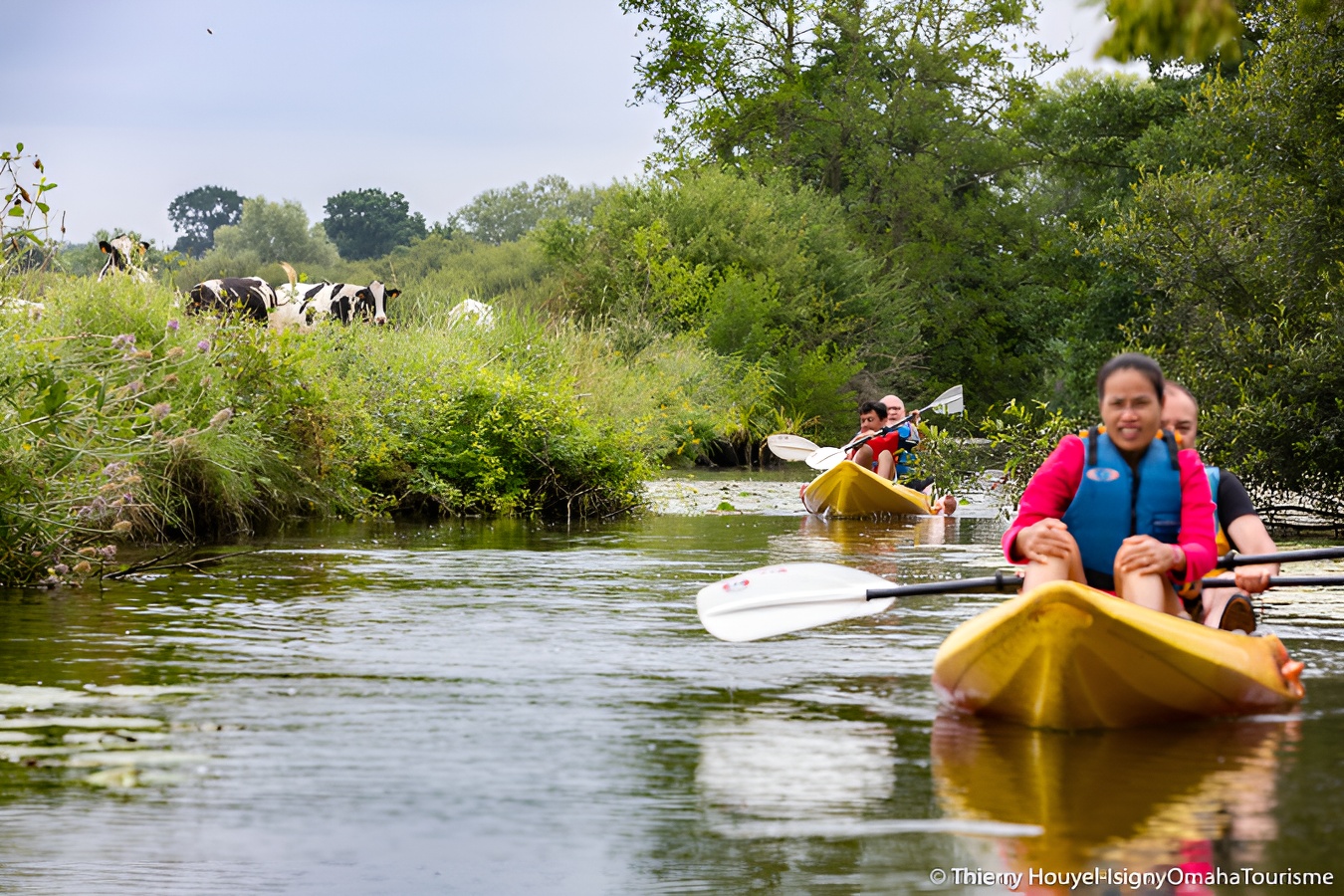 Th.HOUYEL Isigny Omaha TourismeSortie kayak accompagnée dans les marais Isigny Omaha