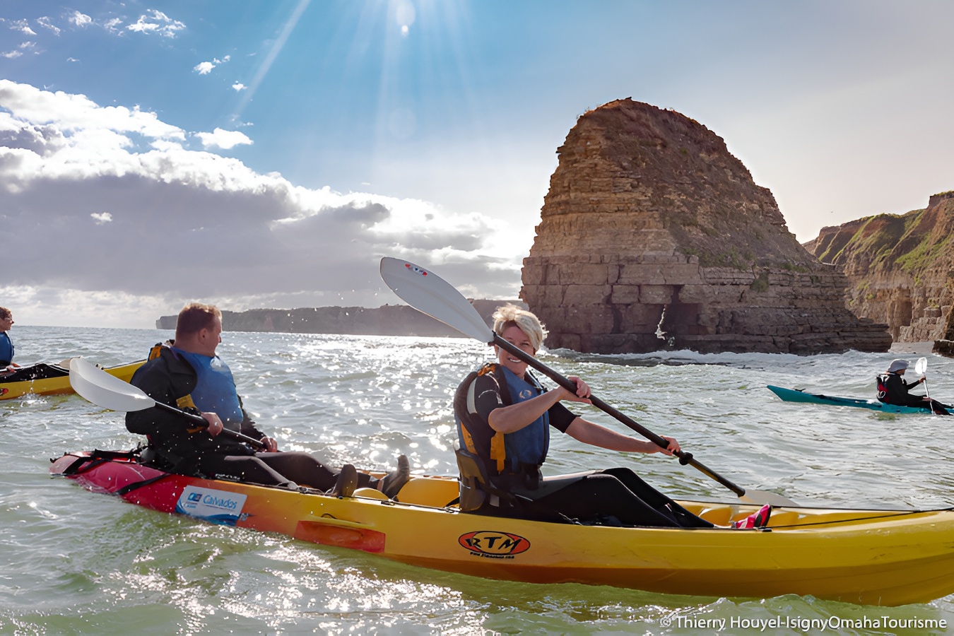 Th.HOUYEL Isigny Omaha TourismeKayak vers Pointe du Hoc Isigny Omaha