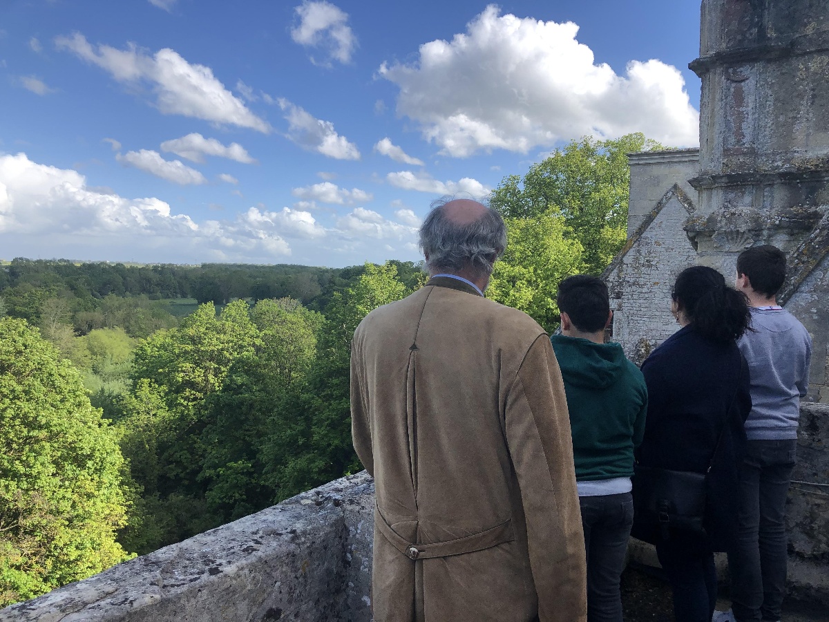 MATHILDE LELANDAISLA-VUE-DEPUIS-LES-TOITS-VISITE-DU-CHATEAU-DE-FONTAINE-HENRY