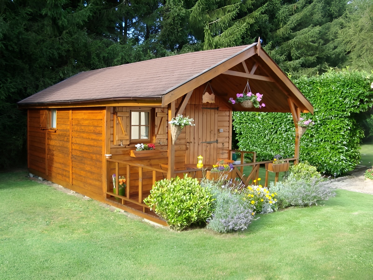11Les Bruyeres - B&B - Sylvie Lacressonniere - Ouilly du Houley  (chalet en ete)