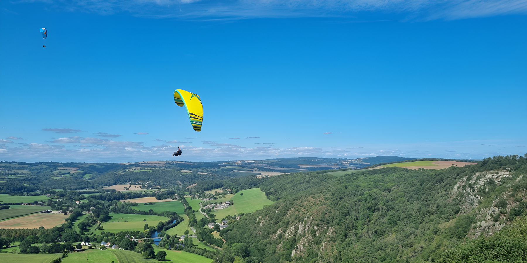 Plaine Altitudenormandie tandem parapente