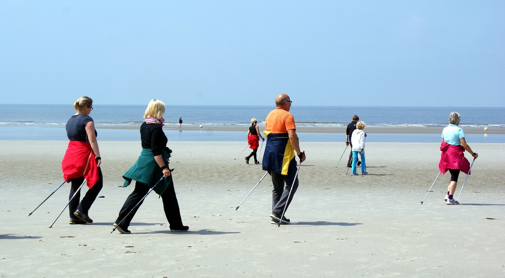 pixabaymarche nordique plage