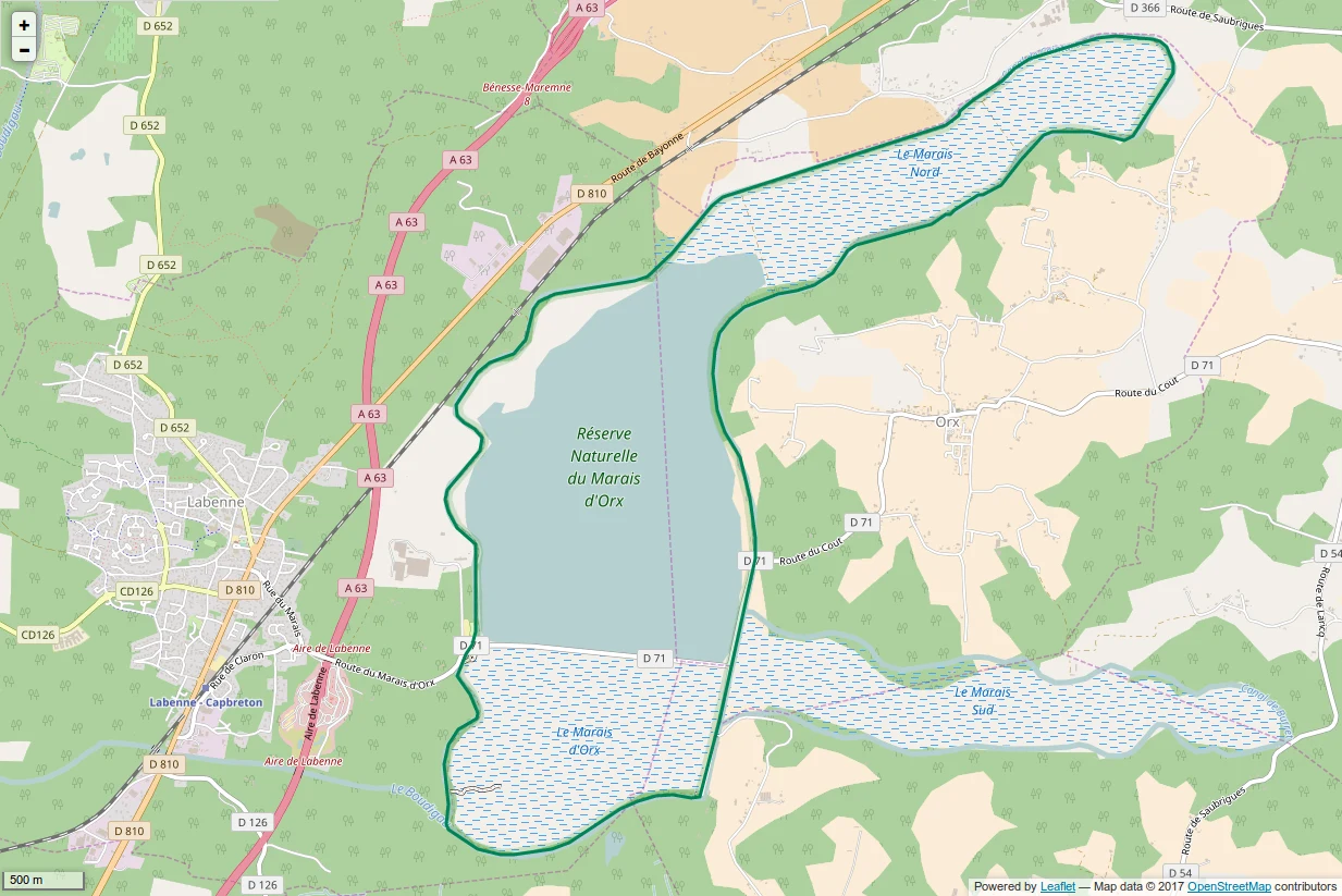 Périmètre RNN Marais d'Orx rnn123.png
