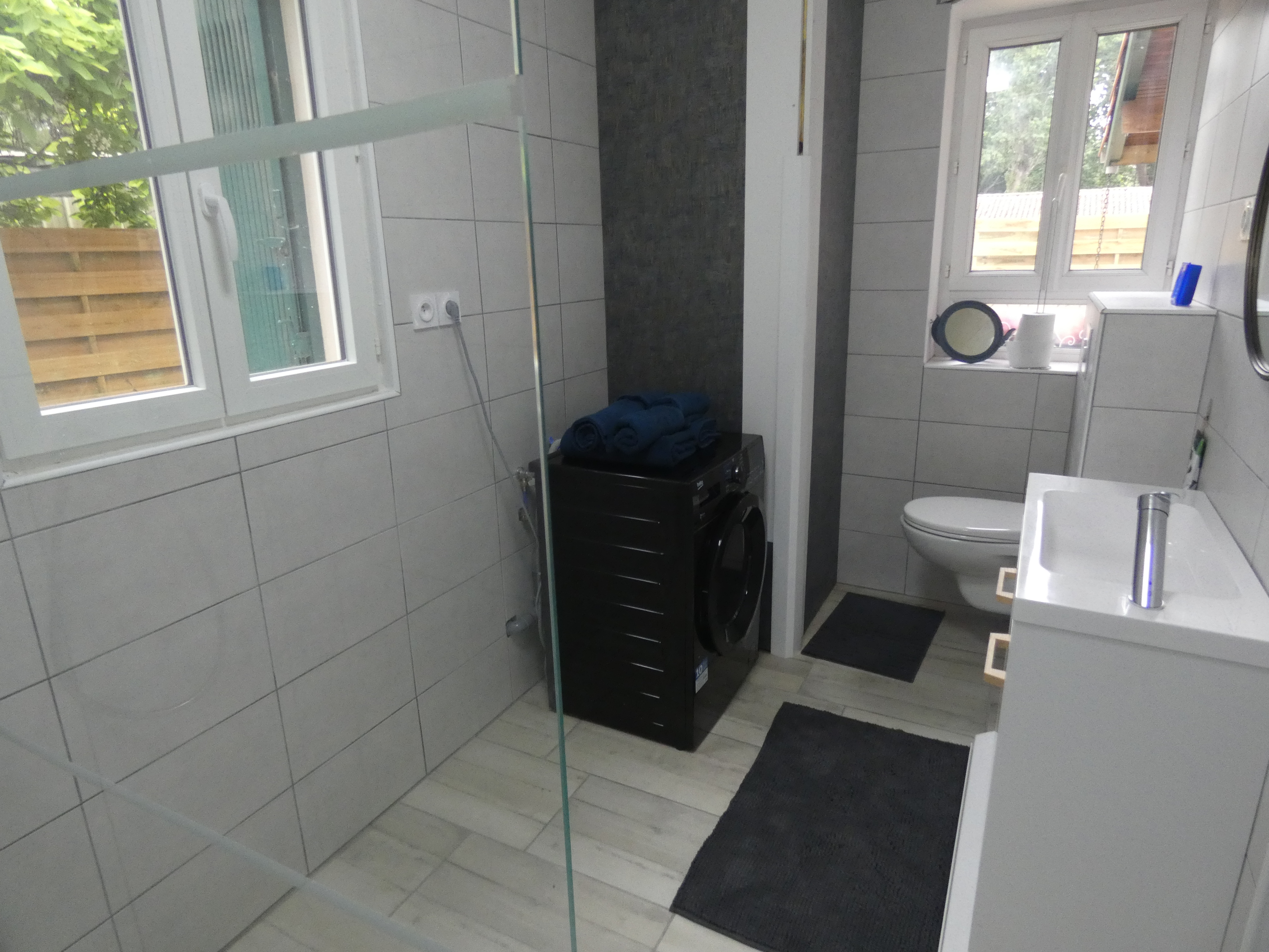 GDF40Salle d'eau  Gîte à Linxe avec Gîtes de France Landes