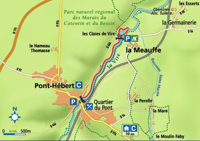 ©Parcours carpe de nuit sur la Vire - Pont Hébert