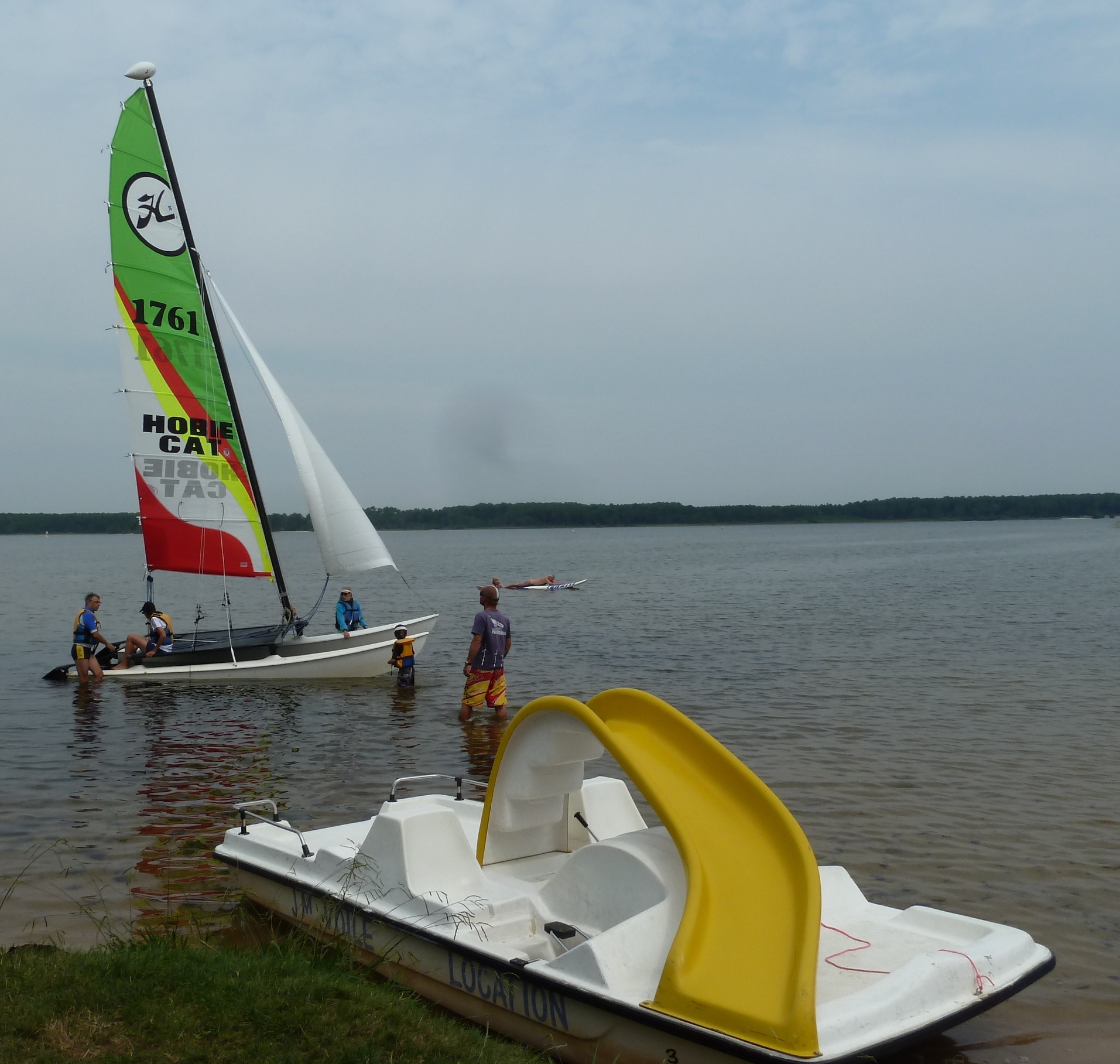JM-VOILEpédalo + catamaran hobie cat 16