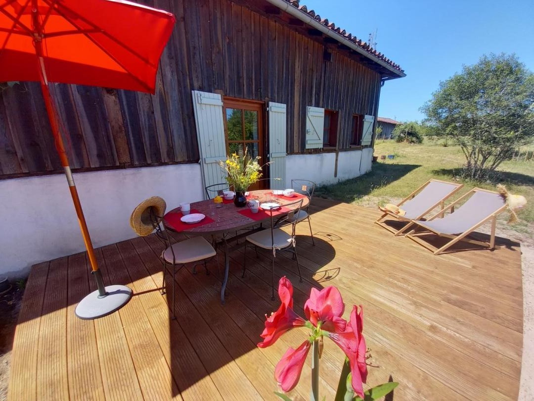 GDF40Autre vue terrasse du Gîte du Platane à Bélis 10203 avec Gites de France Landes