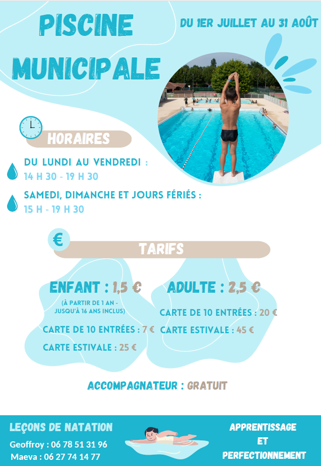 Ville st-severPiscine Municipale St-Sever 2024