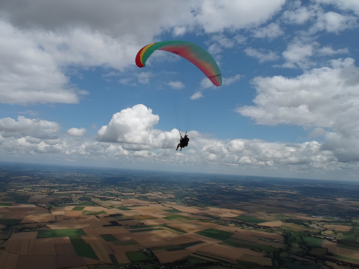 P Altitudebapteme de l'air parapente clecy