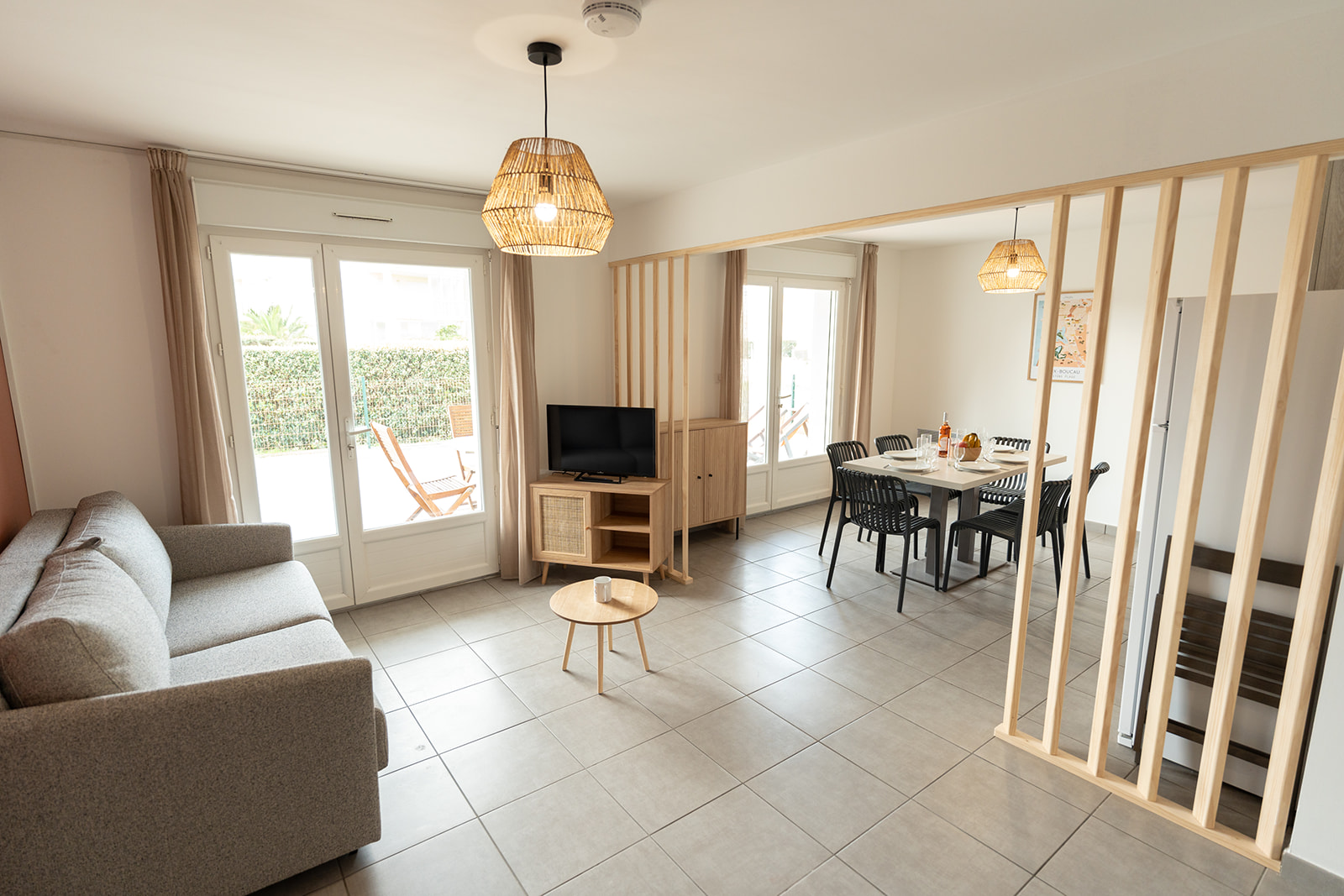 RESASOLGrans salon lumineux. Résidence de vacances Lagocéan, à Vieux Boucau, Landes