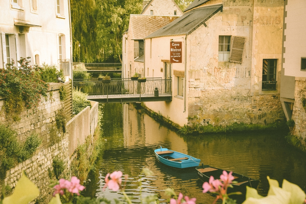 Bayeux et la rivière de l'Aure