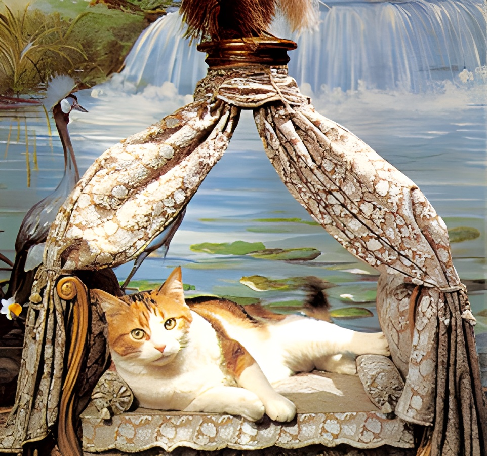 Château de VendeuvreLit pour un chat