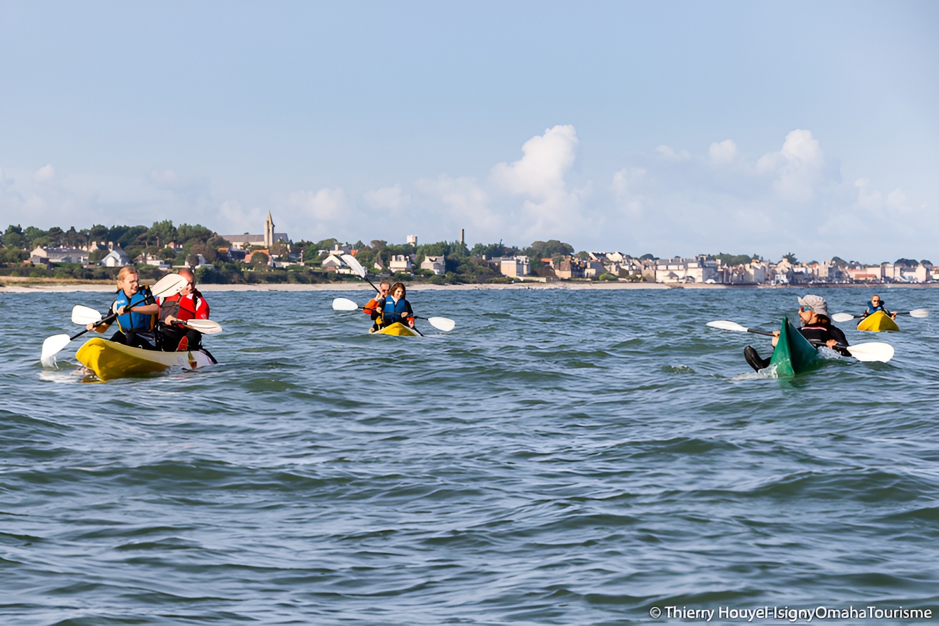 Th.HOUYEL Isigny Omaha TourismeKayak vers Pointe du Hoc Grandcamp-Maisy