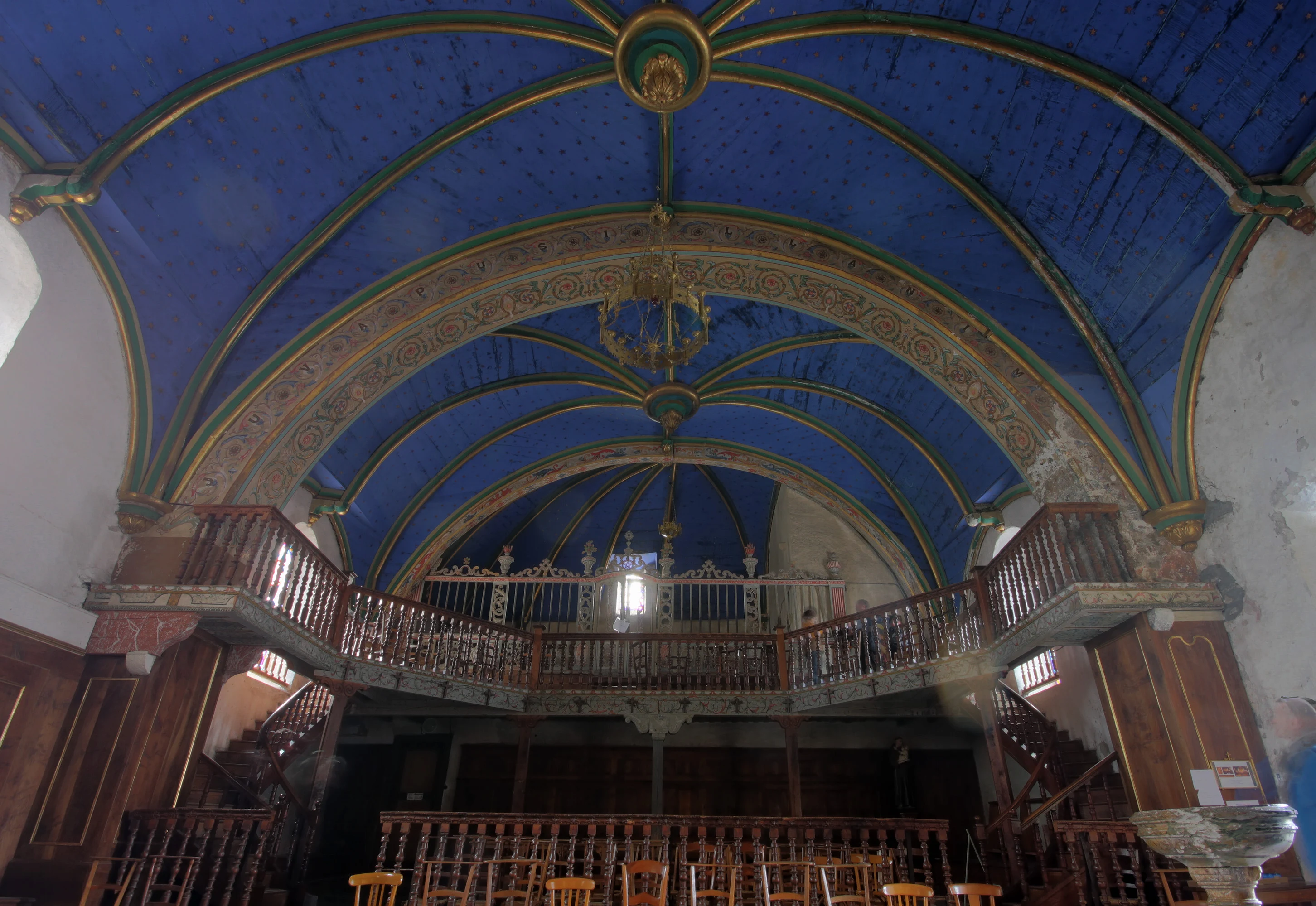 Tribune, chapel of Our Lady of Pouey-Laun, Arrens-Marsous, France.jpg