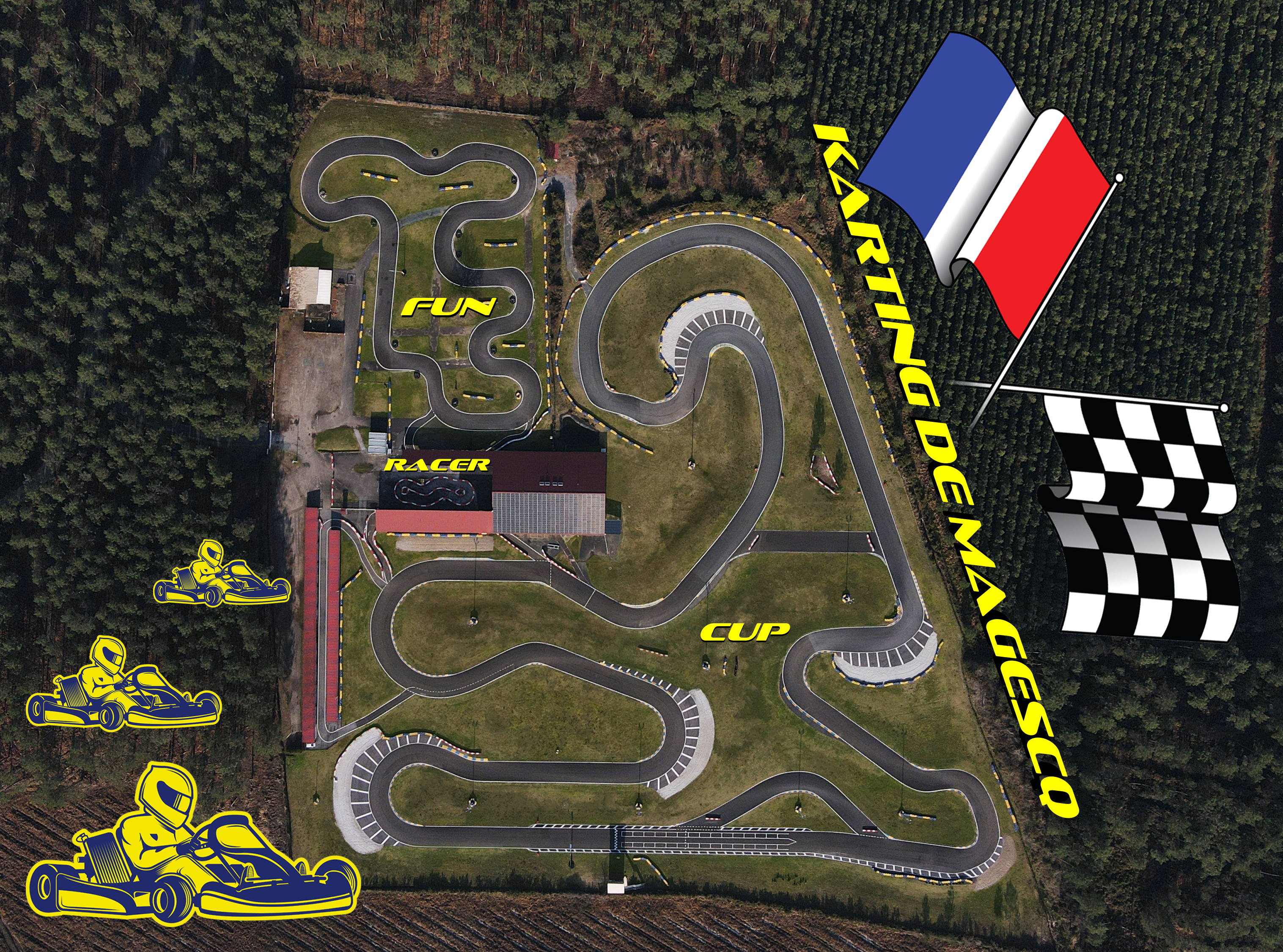 karting de MagescqVue aérienne